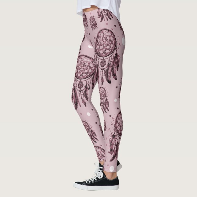 Leggings Capteur de drague rose (Gauche)
