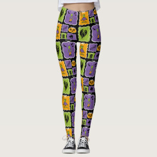 Leggings Caractères Halloween mignons Frankensteins & Zombi