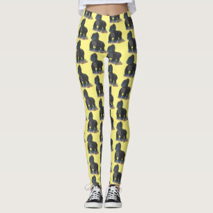 Leggings Caricature de gros gorilles joyeux