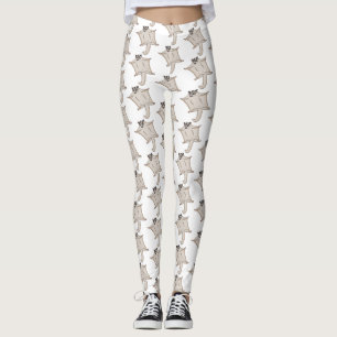 Leggings Caricature de planeur de sucre volant mignon
