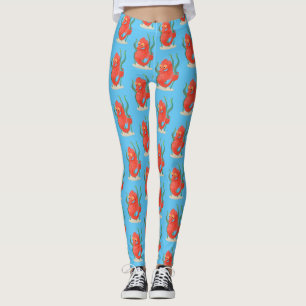 Leggings Caricature d'hippocampe pygmée