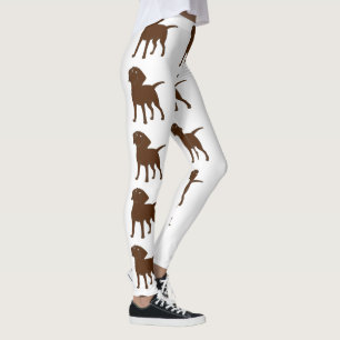 Leggings caricature du laboratoire de chocolat plein 3