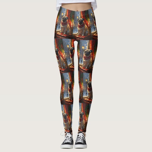 Leggings Carlin avec les lumières de Noël (Devant)