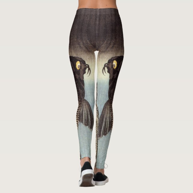 Leggings Carpe noire (Dos)