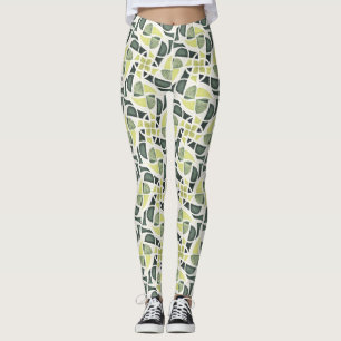 Leggings Carreau Vert Moderne