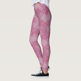 Leggings Carreaux de céramique Checkered roses simples