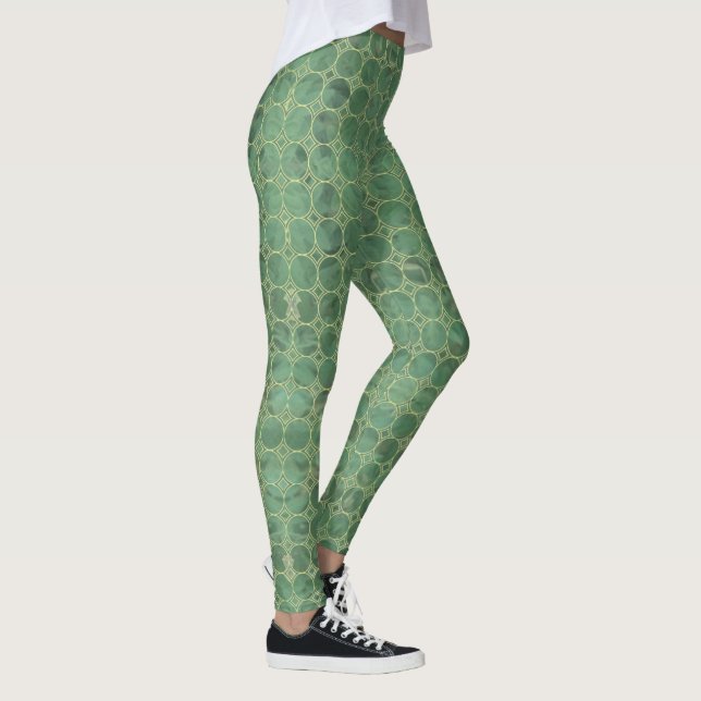 Leggings Carreaux gris vert LegginGgs (Droite)
