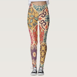 Leggings Carrelage en Patchwork coloré Motifs islamiques