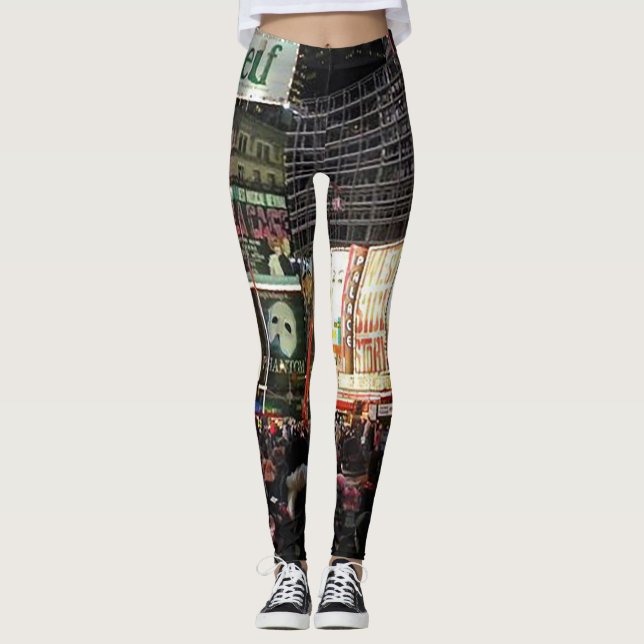 Leggings Carrés du New York City Times (Devant)