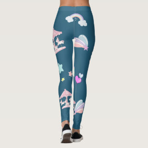 Leggings Carrousel arc-en-ciel magique Unicorn anniversaire