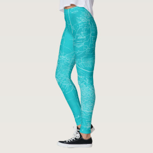 Leggings Carte Blue Cuba