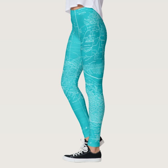 Leggings Carte Blue Cuba (Gauche)