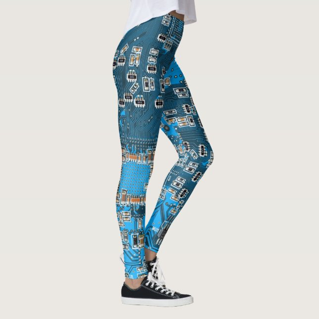 Leggings Carte circuit bleu circuit imprimé à circuit impri (Droite)