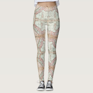 Leggings Carte de Vieux Monde des guêtres de l'Italie