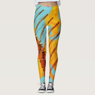 Leggings CARTE DES OPÉRATEURS DE CRANE vintage EN EUROPE