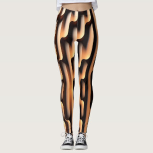Leggings Carte paramétrique 3D Motif moderne
