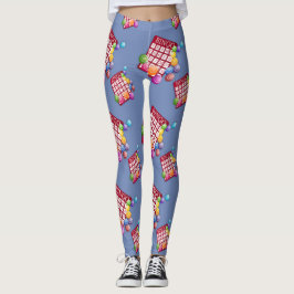 Leggings Cartes de Bingo Conception Petites légendes d'impr