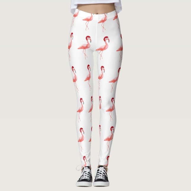 Leggings Casquette à la mode de Père Noël d'amusement de (Devant)