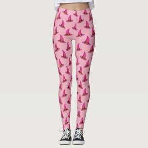 Leggings Casquette de sorcière rose