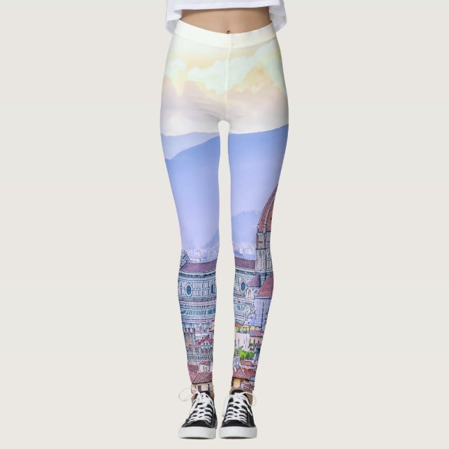 Leggings Cathédrale de Père Noël Maria del Fiore| (Devant)