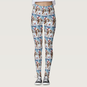 Leggings Cavalier King Winter Wonderland Noël Joie