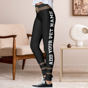 Leggings Ceinture Marron Personnalisée Pour Amoureux De Ani