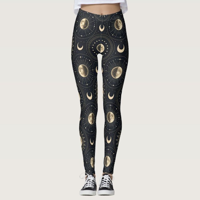 Leggings Celestial Moon Phase (4) (Devant)
