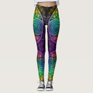 Leggings Celtic triskele bunte