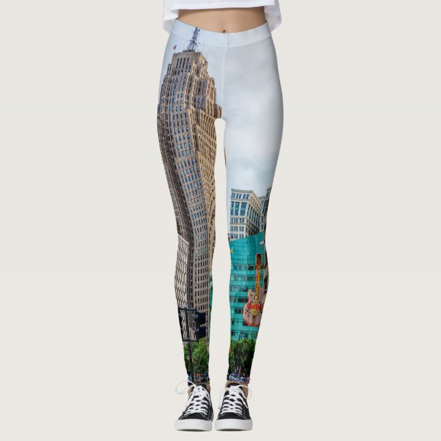 Leggings Centre-ville de Detroit (Devant)