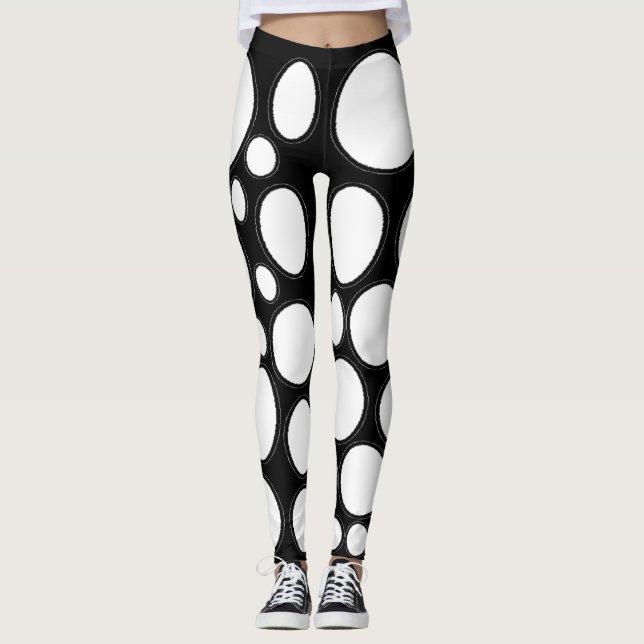 Leggings Cercle blanc (Devant)