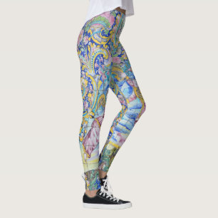 Leggings Cercle de clé de conception perse