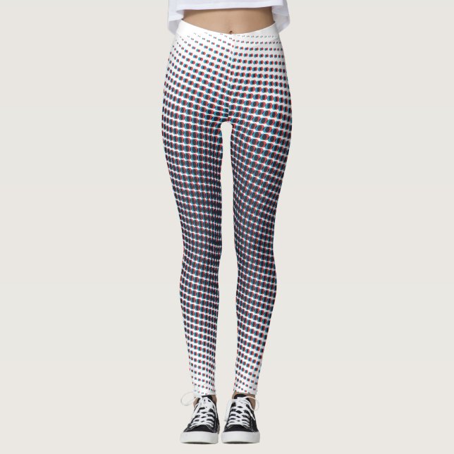 Leggings Cercle pulsif demi-ton Abstrait (Devant)