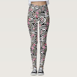 Leggings Cercle Rose aquarelle jambières femmes