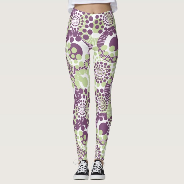Leggings Cercles, cercles partout (Devant)
