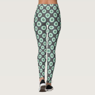 Leggings Cercles mixtes gris par Shirley Taylor
