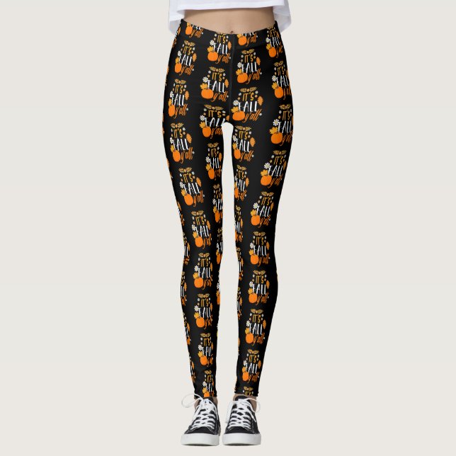 Leggings C'est automne vous Thanksgiving d'automne (Devant)