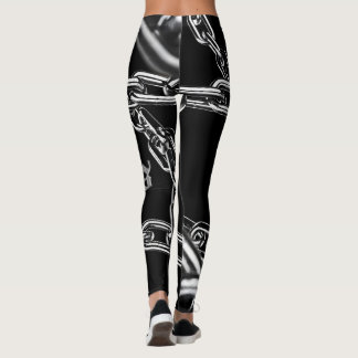 Leggings Chaînes Chaînes Métalliques Grunge Streetwear Legg