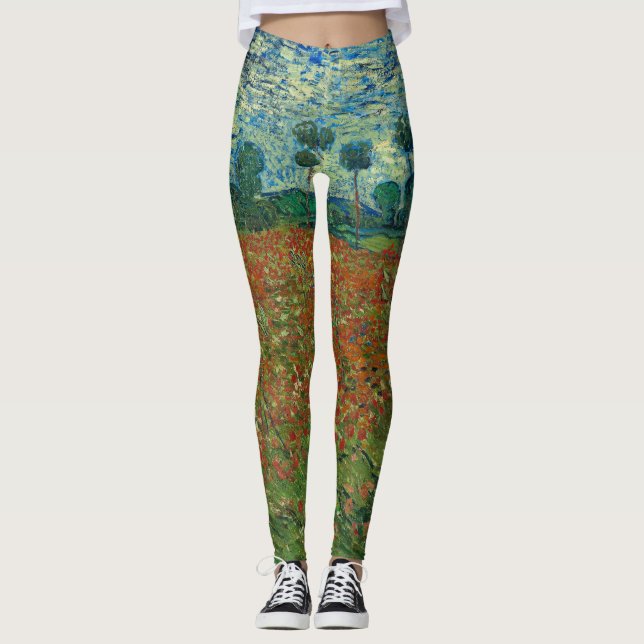 Leggings Champ de pavot - Vincent van Gogh (Devant)