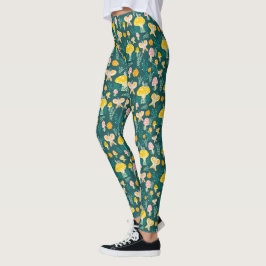 Leggings Champignons magiques Mignons Papillons Escargots L
