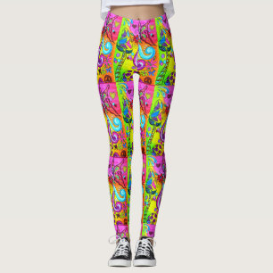 Leggings champignons psychédéliques super