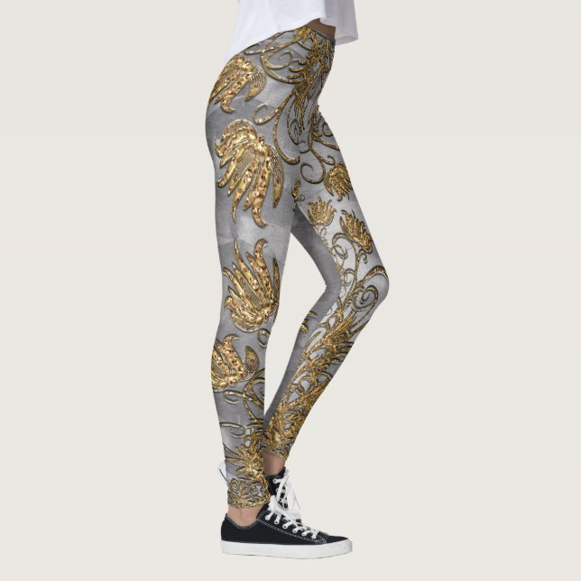 Leggings Chantelvilla Dove Deux Tons Élégant (Droite)