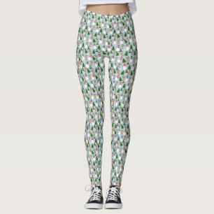 Leggings Charmant bonhomme de neige et Motif d'arbres de No