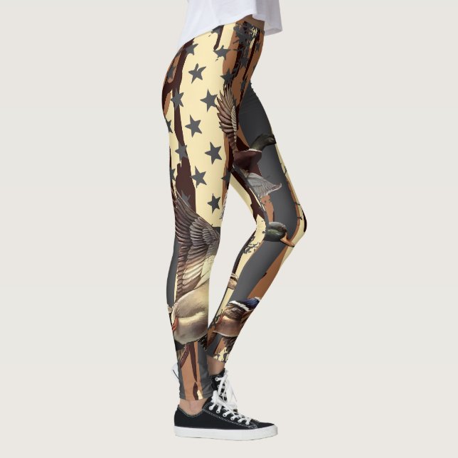 Leggings Chasse au canard Drapeau américain sauvagine Botto (Droite)