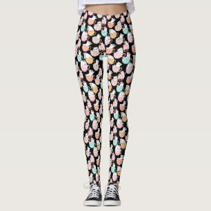 Leggings Chat dans une tasse Design motif 01 w