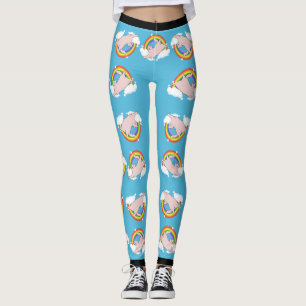 Leggings Chat d'arc-en-ciel