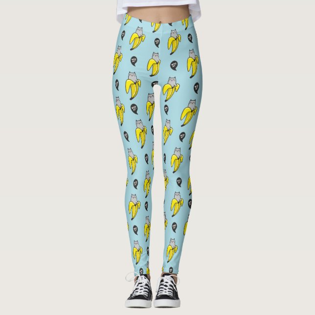 Leggings Chat en banane (Devant)