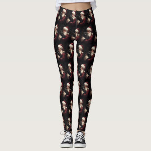 Leggings Chat noir avec Noël Festif du Père Noël