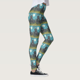 LEGGINGS CHAT NOIR BOUBO & PYEWACKET HALLOWEEN LEGINGS