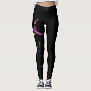 Leggings Chat noir de Halloween