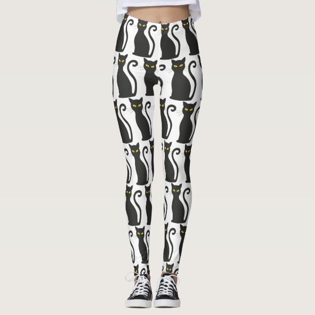 Leggings Chat noir mou (Devant)
